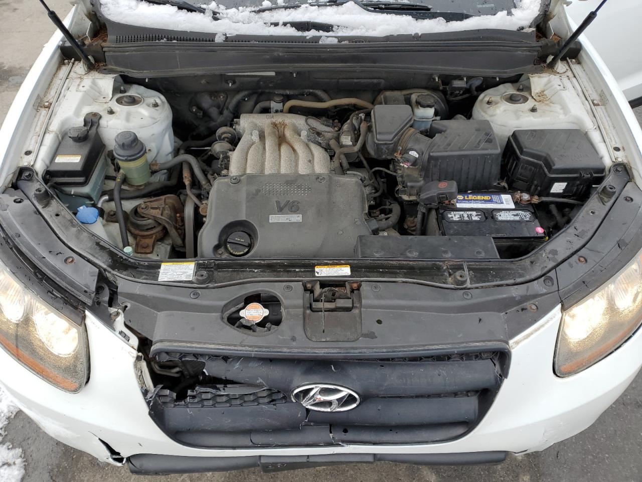 2009 Hyundai Santa Fe VIN 5NMSG13D29H317977 Copart auction photo, front end damage thumbnail 13