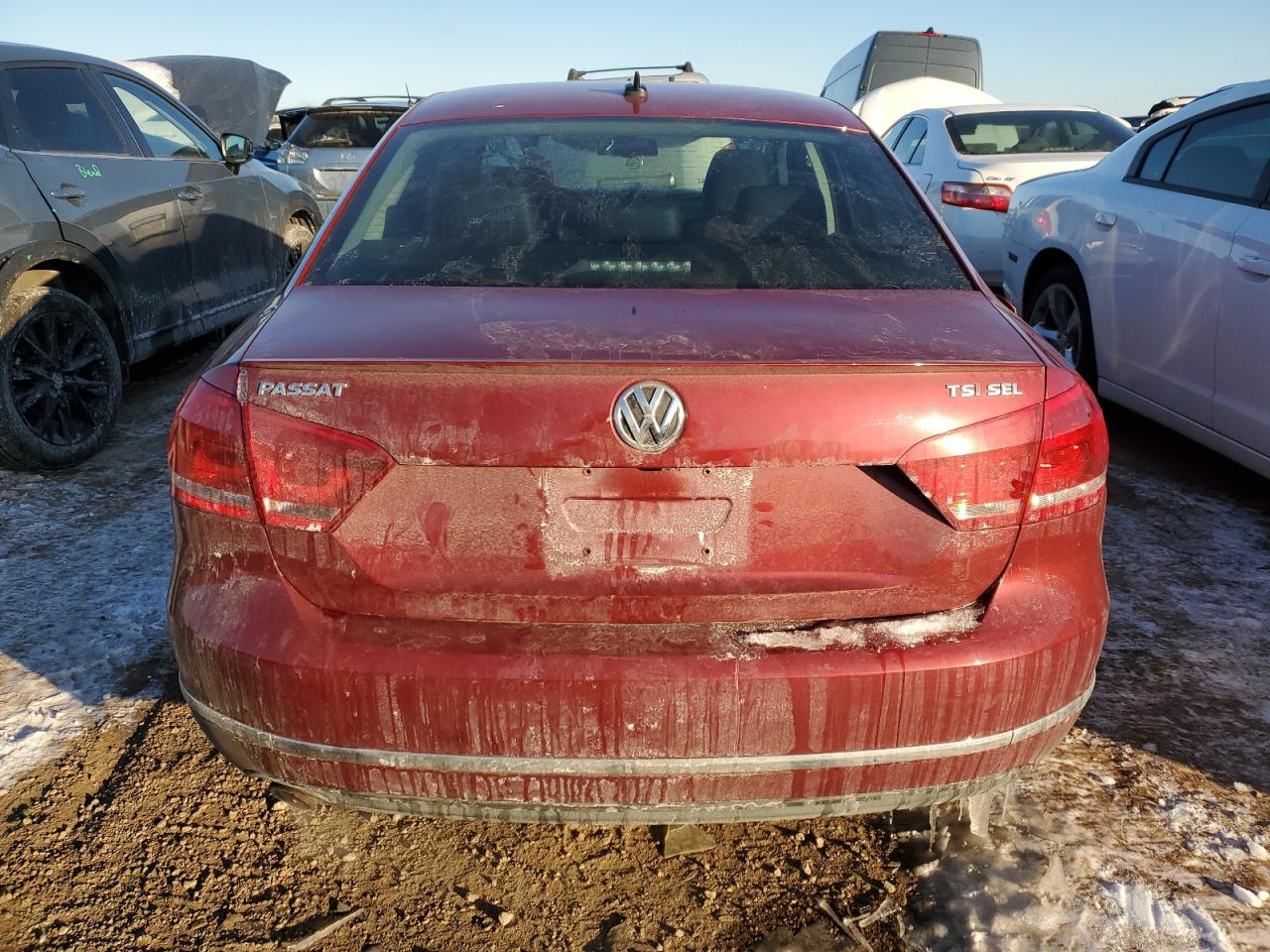 2015 Volkswagen Passat VIN 1VWCS7A32FC017881 Copart auction photo, side / rear end damage thumbnail 6