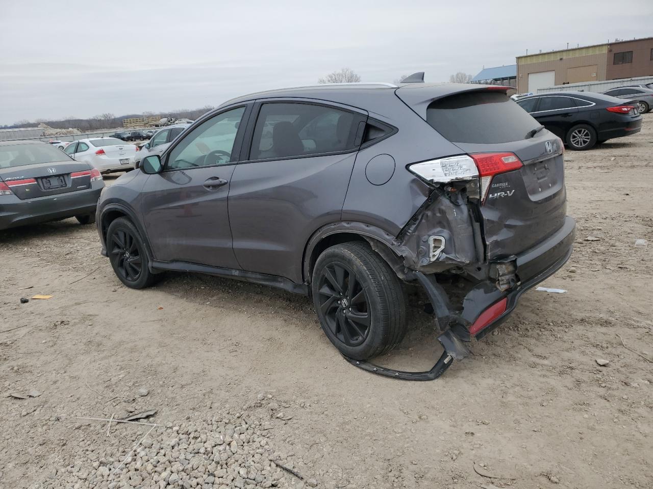 2021 Honda HR-V VIN 3CZRU6H12MM711711 Copart auction photo, front end / rear end damage thumbnail 2