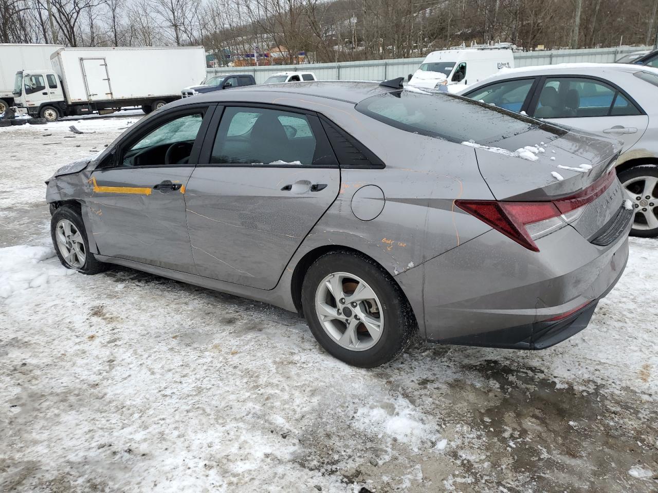 2023 Hyundai Elantra VIN KMHLL4AG1PU634018 Copart auction photo, front end / side damage thumbnail 2