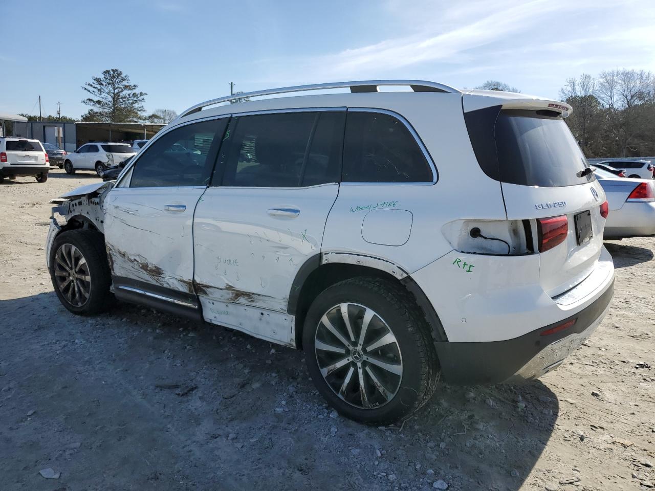 2020 Mercedes-Benz GLB VIN W1N4M4GB2LW046041 Copart auction photo, all over damage thumbnail 2