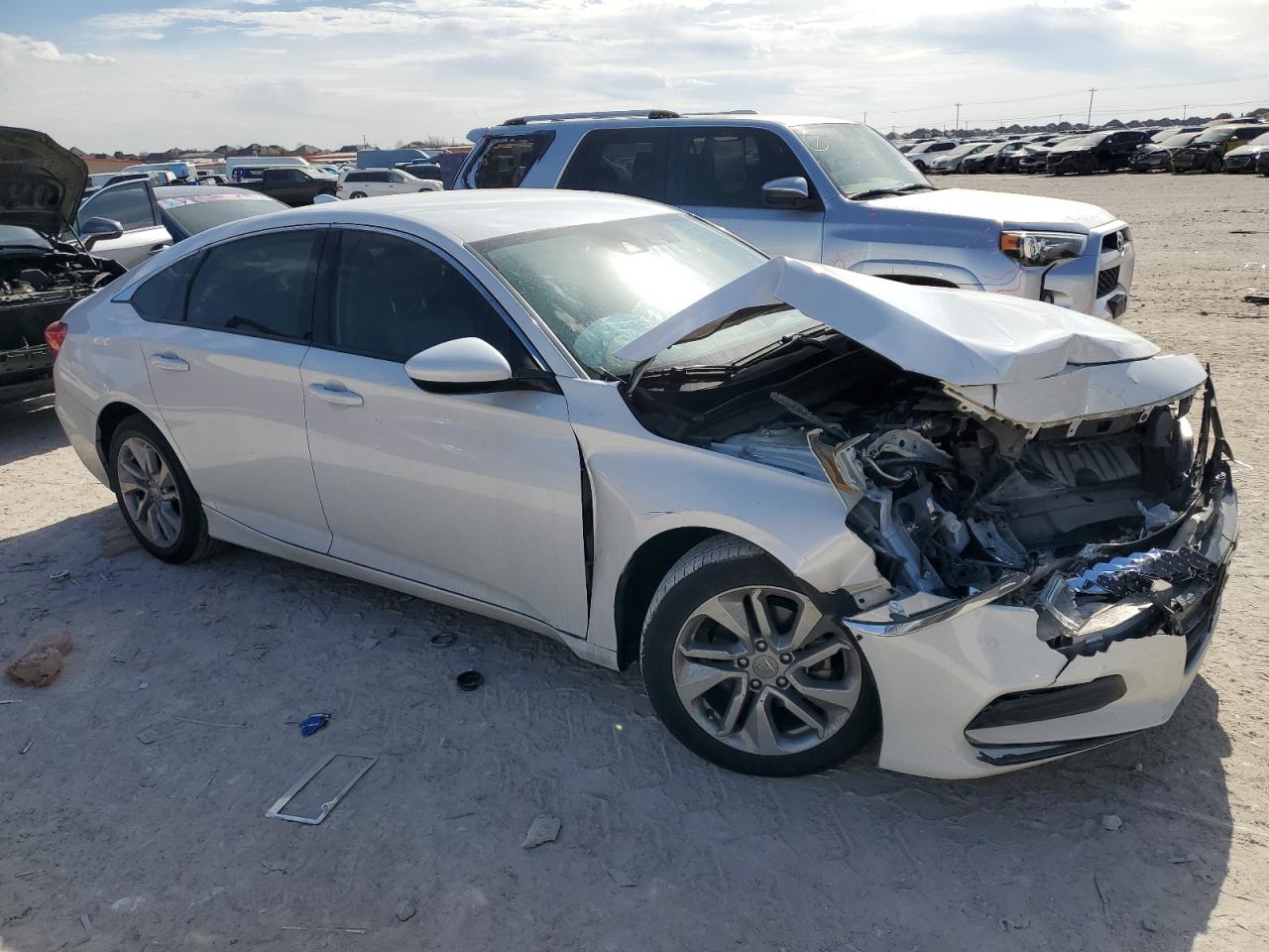 2020 Honda Accord VIN 1HGCV1F14LA052784 Copart auction photo, front end damage thumbnail 4