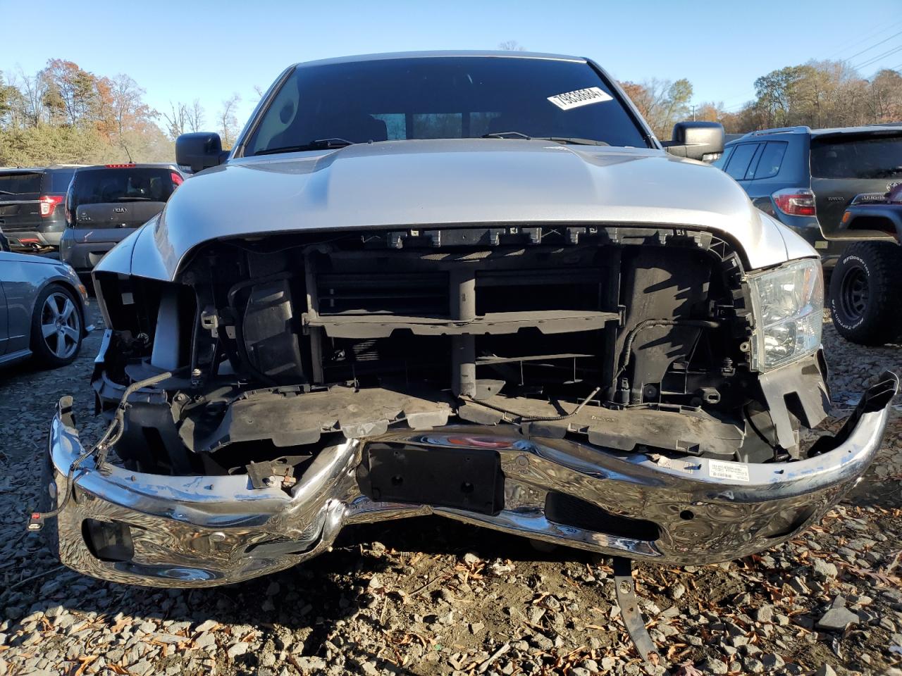 2017 RAM 1500 VIN 1C6RR7LT6HS650406 Copart auction photo, front end damage thumbnail 5
