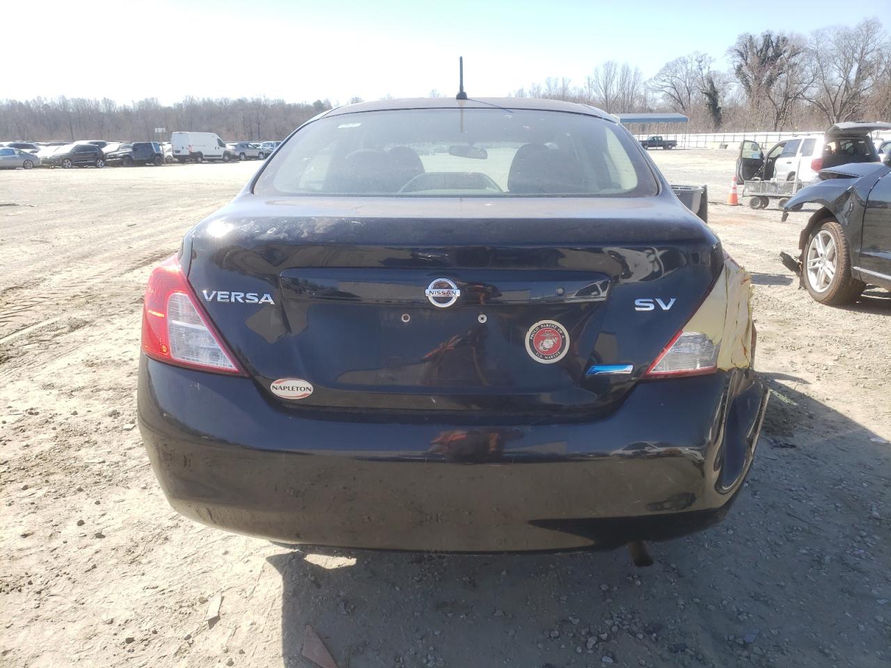 2012 Nissan Versa VIN 3N1CN7AP8CL893094 Copart auction photo, front end / rear end damage thumbnail 6