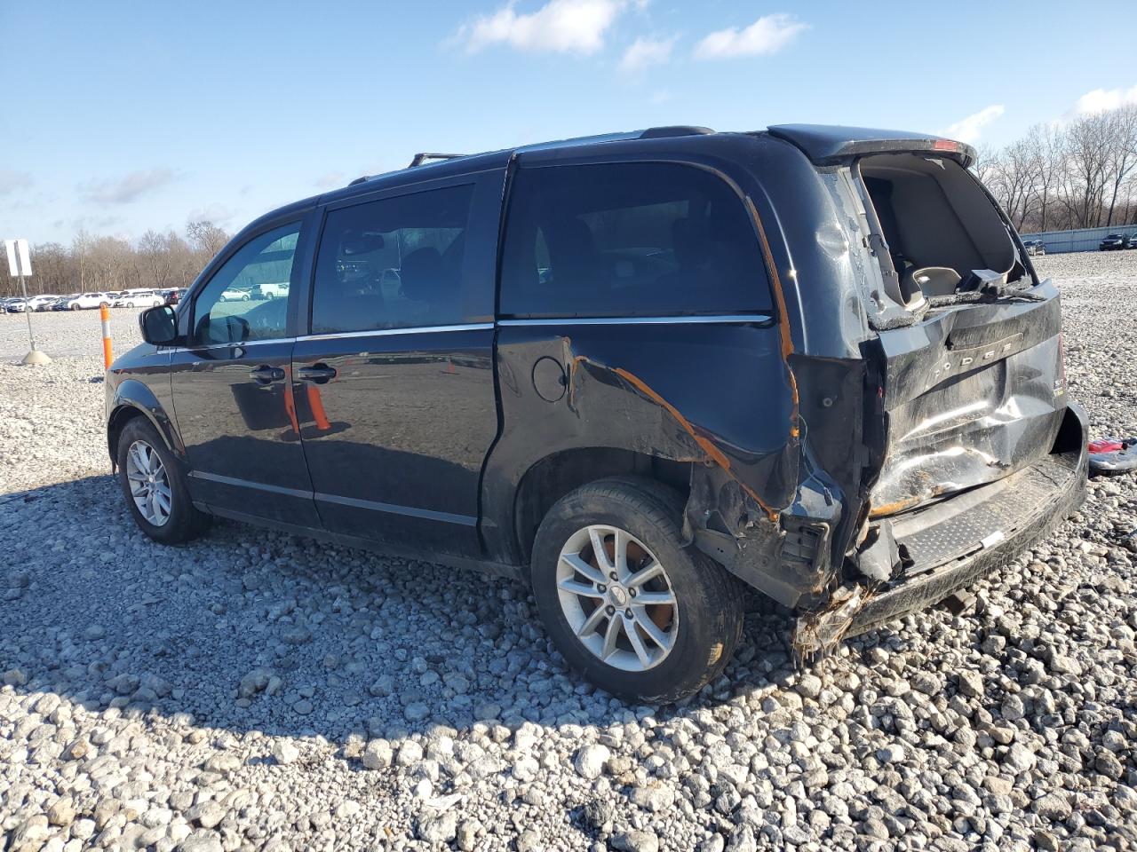 2019 Dodge Caravan VIN 2C4RDGCG8KR754916 Copart auction photo, rear end / side damage thumbnail 2