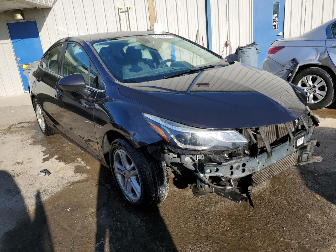2017 Chevrolet Cruze VIN 1G1BE5SMXH7193552 Copart auction photo, side / front end damage thumbnail 4