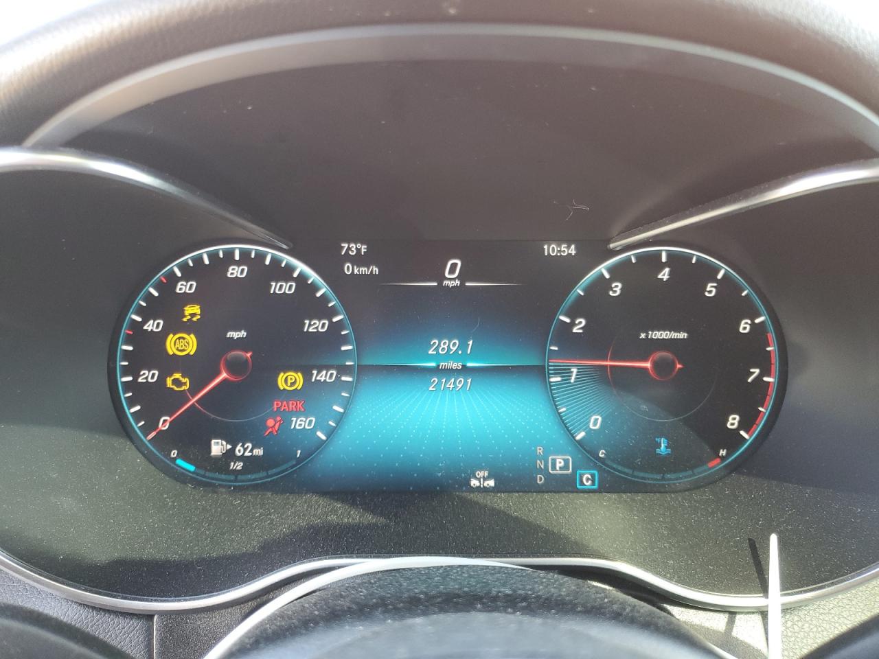 2020 Mercedes-Benz GLC VIN W1N0G8EB1LF825317 Copart auction photo, front end / side damage thumbnail 9