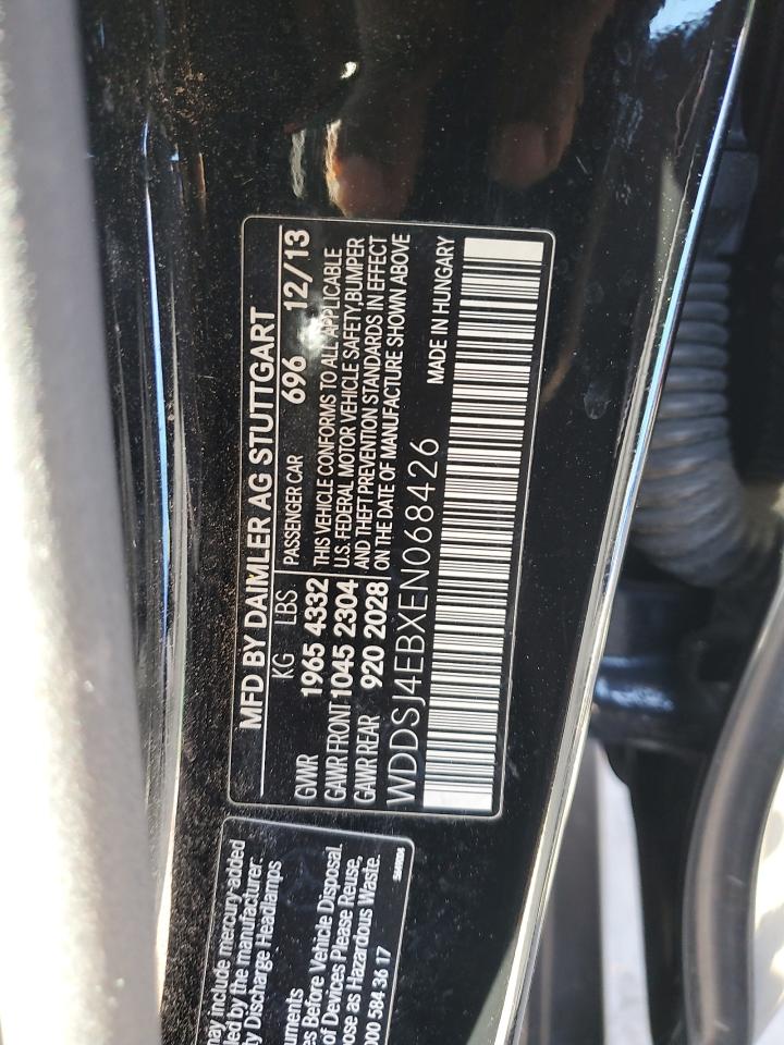 2014 Mercedes-Benz CLA-klasse VIN WDDSJ4EBXEN068426 Copart auction photo, front end damage thumbnail 12