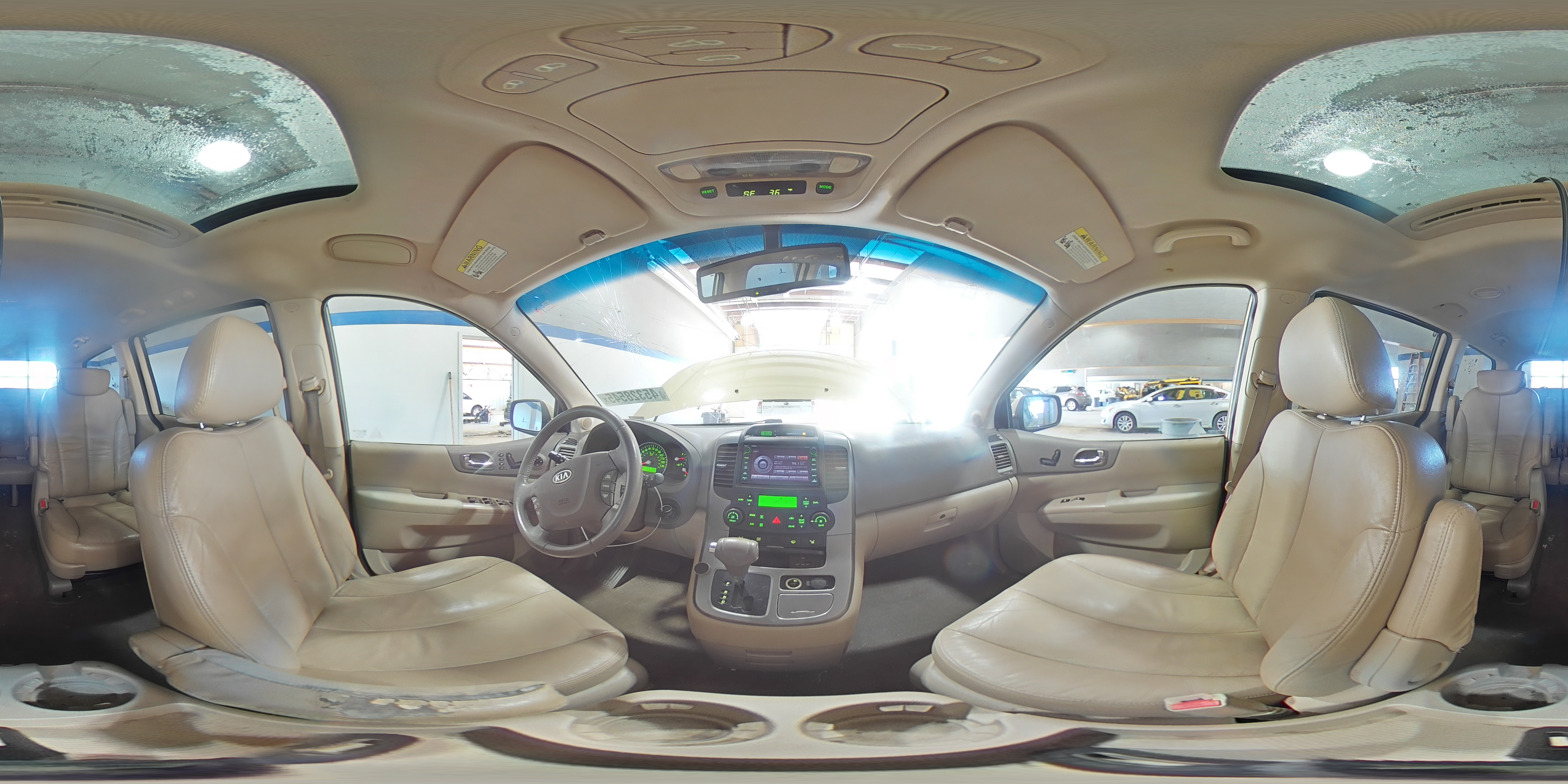 2010 KIA Sedona VIN KNDMH4C34A6340757 Copart auction photo, minor dent/scratches damage thumbnail 14