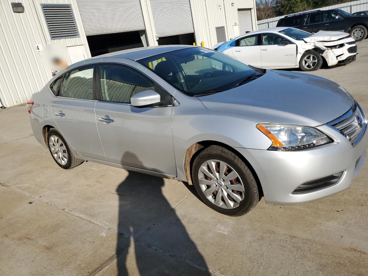 2015 Nissan Sentra VIN 3N1AB7AP5FL663467 Copart auction photo, top/roof damage thumbnail 4