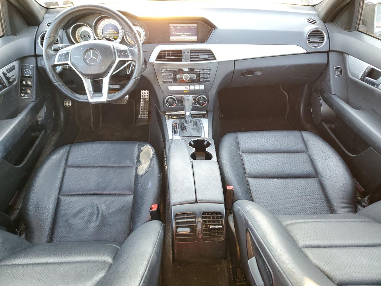 2014 Mercedes-Benz C-klasse VIN WDDGF8AB3ER316268 Copart auction photo, front end damage thumbnail 8