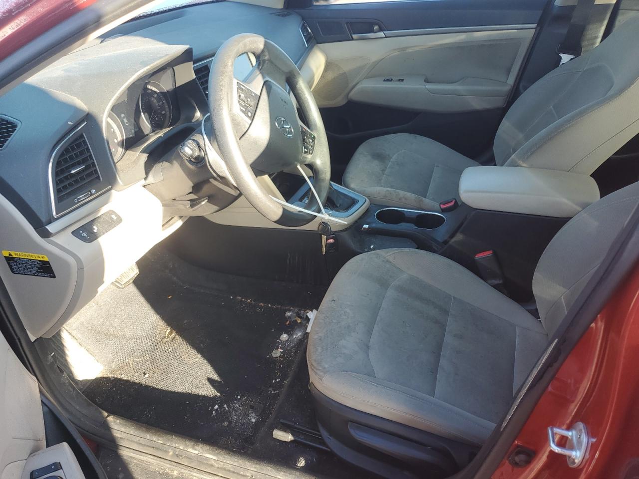 2018 Hyundai Elantra VIN 5NPD84LF1JH358794 Copart auction photo, front end / side damage thumbnail 7