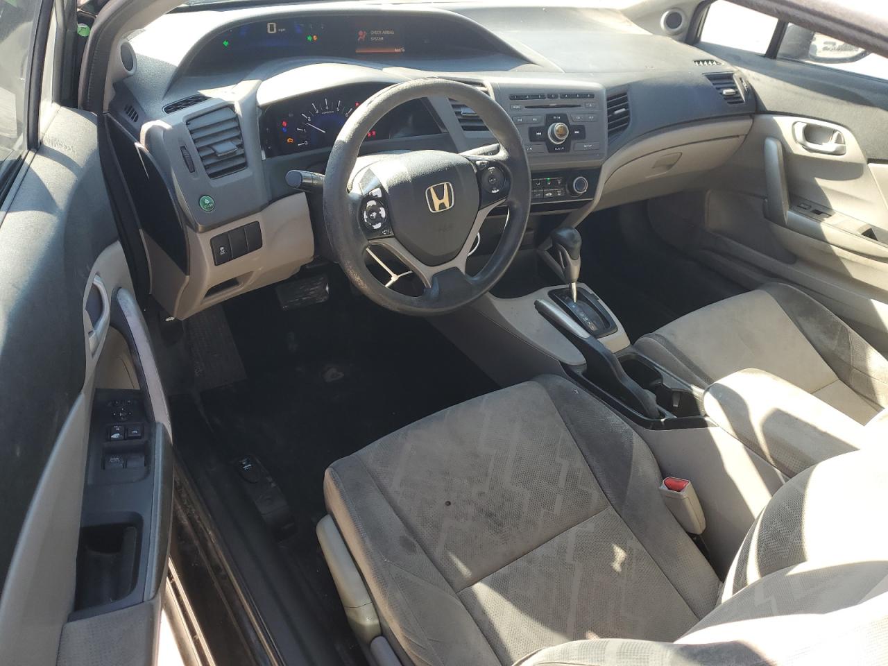 2012 Honda Civic VIN 2HGFG3B50CH549988 Copart auction photo, front end / side damage thumbnail 8