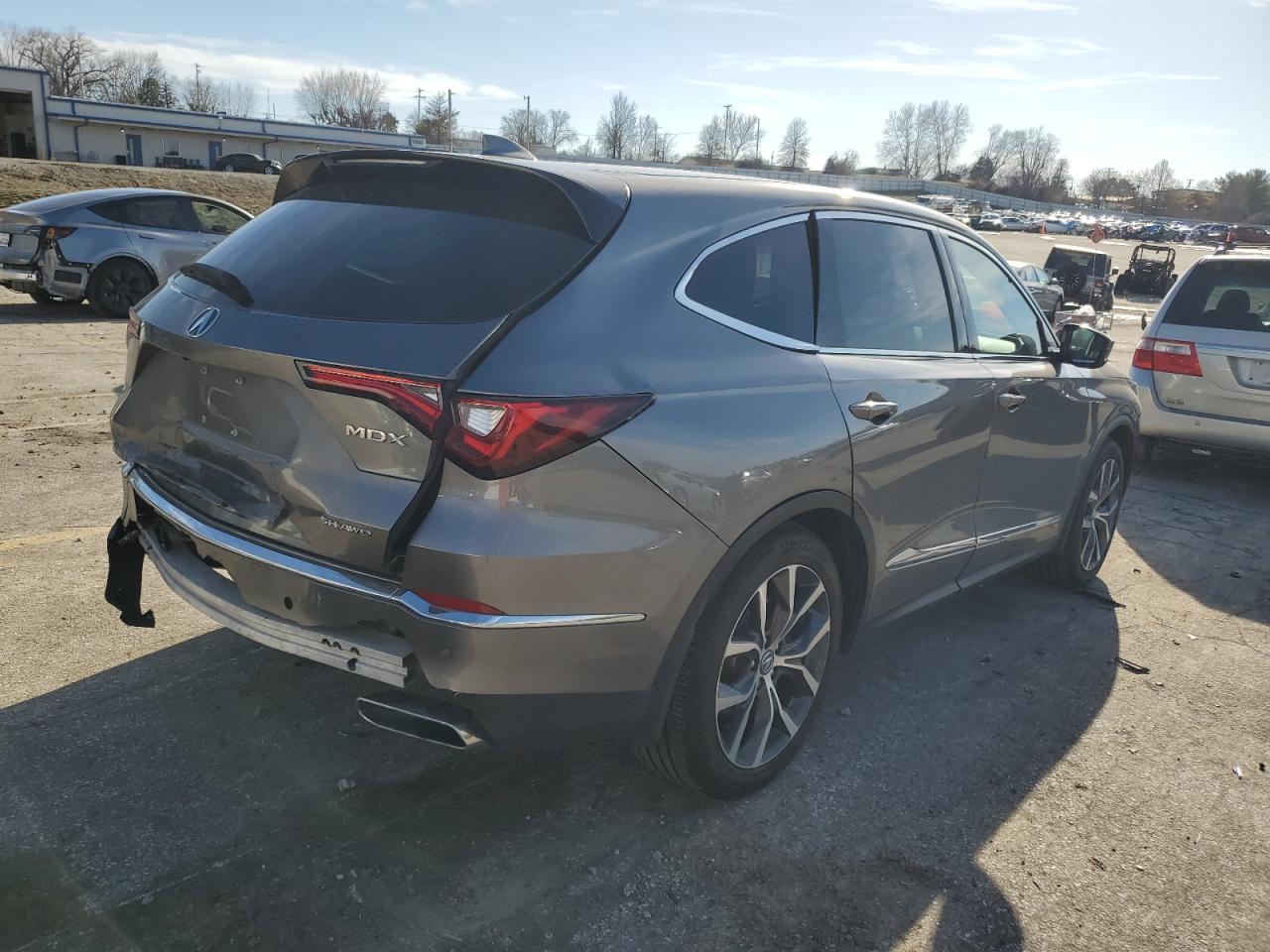 2023 Acura MDX VIN 5J8YE1H48PL028477 Copart auction photo, rear end damage thumbnail 3