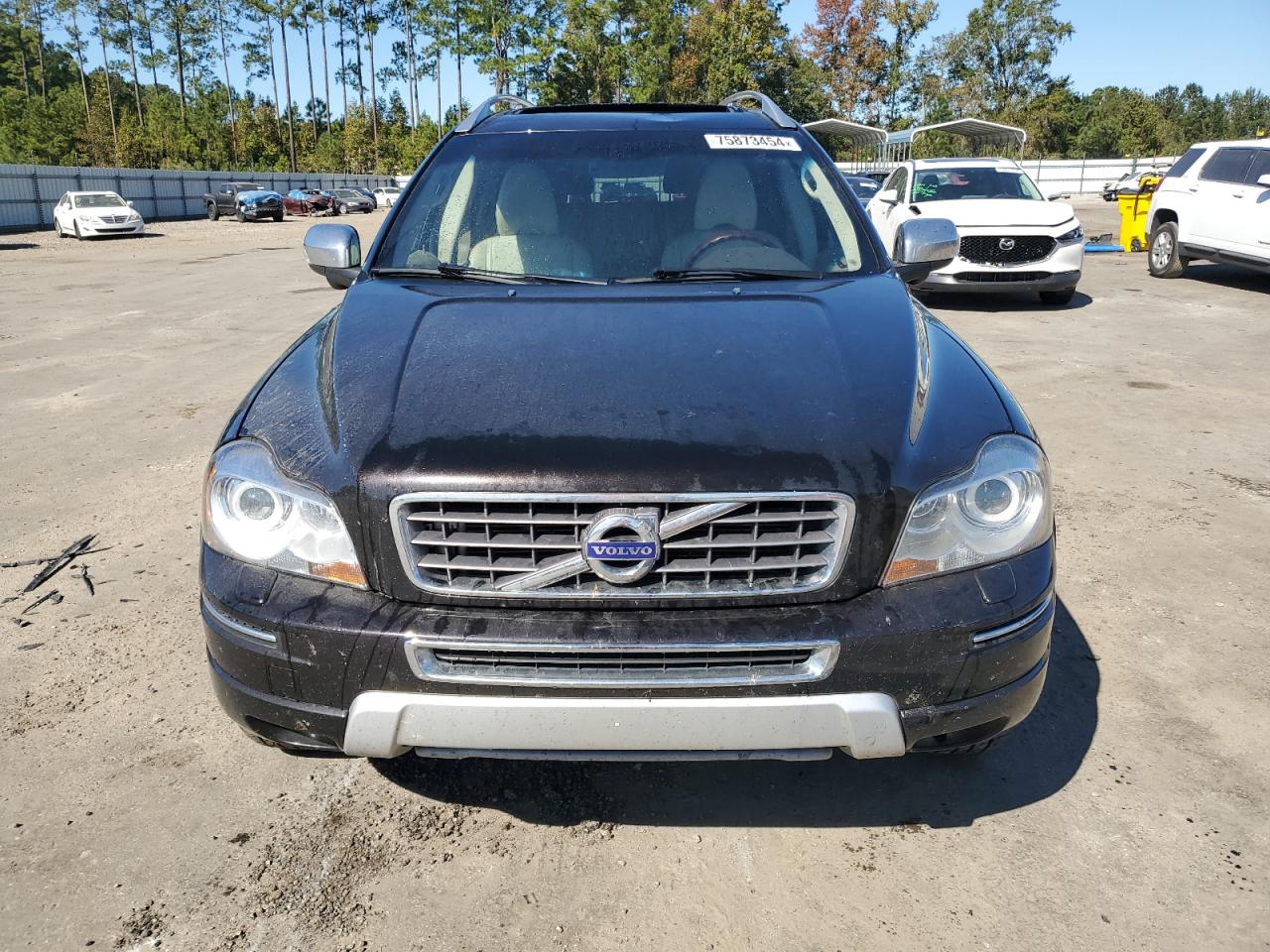 2013 Volvo XC90 VIN YV4952CZ2D1657829 Copart auction photo, top/roof damage thumbnail 5