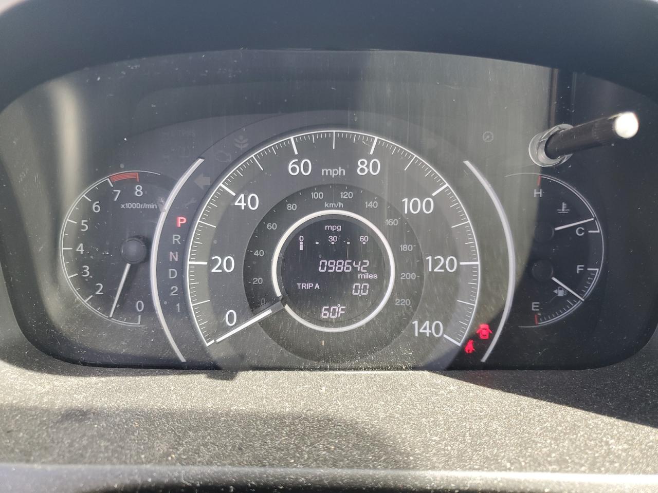 2013 Honda CR-V VIN 5J6RM3H78DL002768 Copart auction photo, rear end damage thumbnail 9