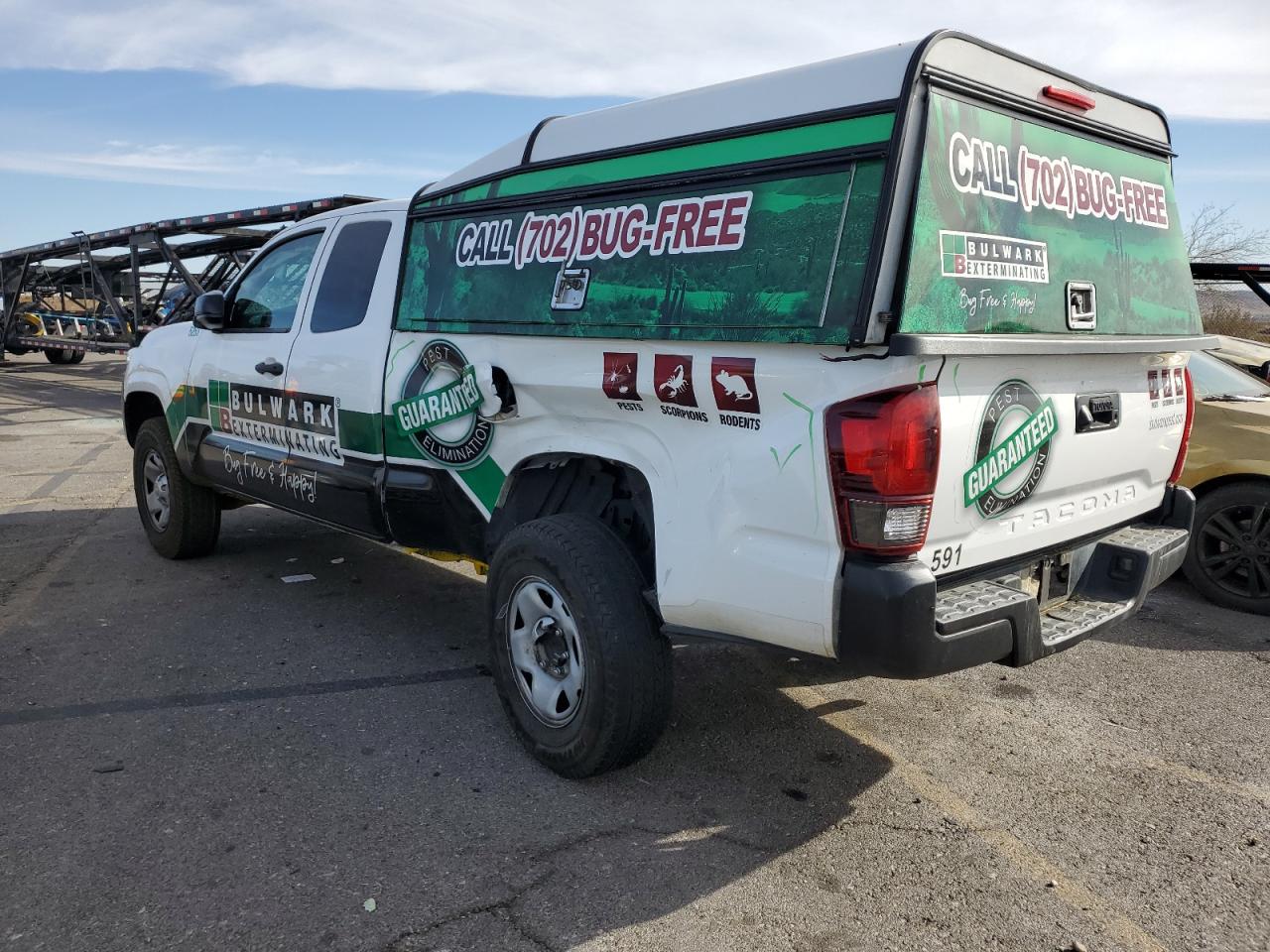 2019 Toyota Tacoma VIN 5TFRX5GN6KX142767 Copart auction photo, all over damage thumbnail 2