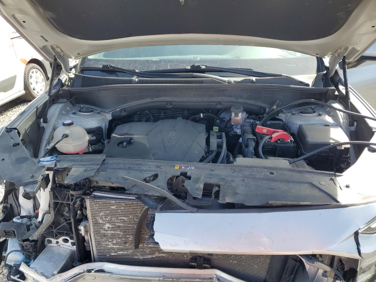 2022 Hyundai Santa Fe VIN 5NMS6DAJ9NH414505 Copart auction photo, front end / side damage thumbnail 12