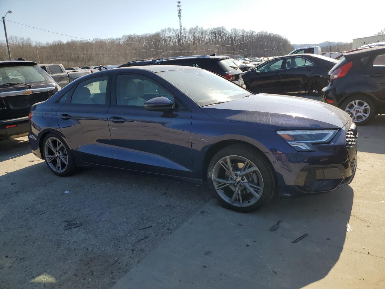 2024 Audi A3 VIN WAUBUDGY1RA136142 Copart auction photo, rear end / side damage thumbnail 4
