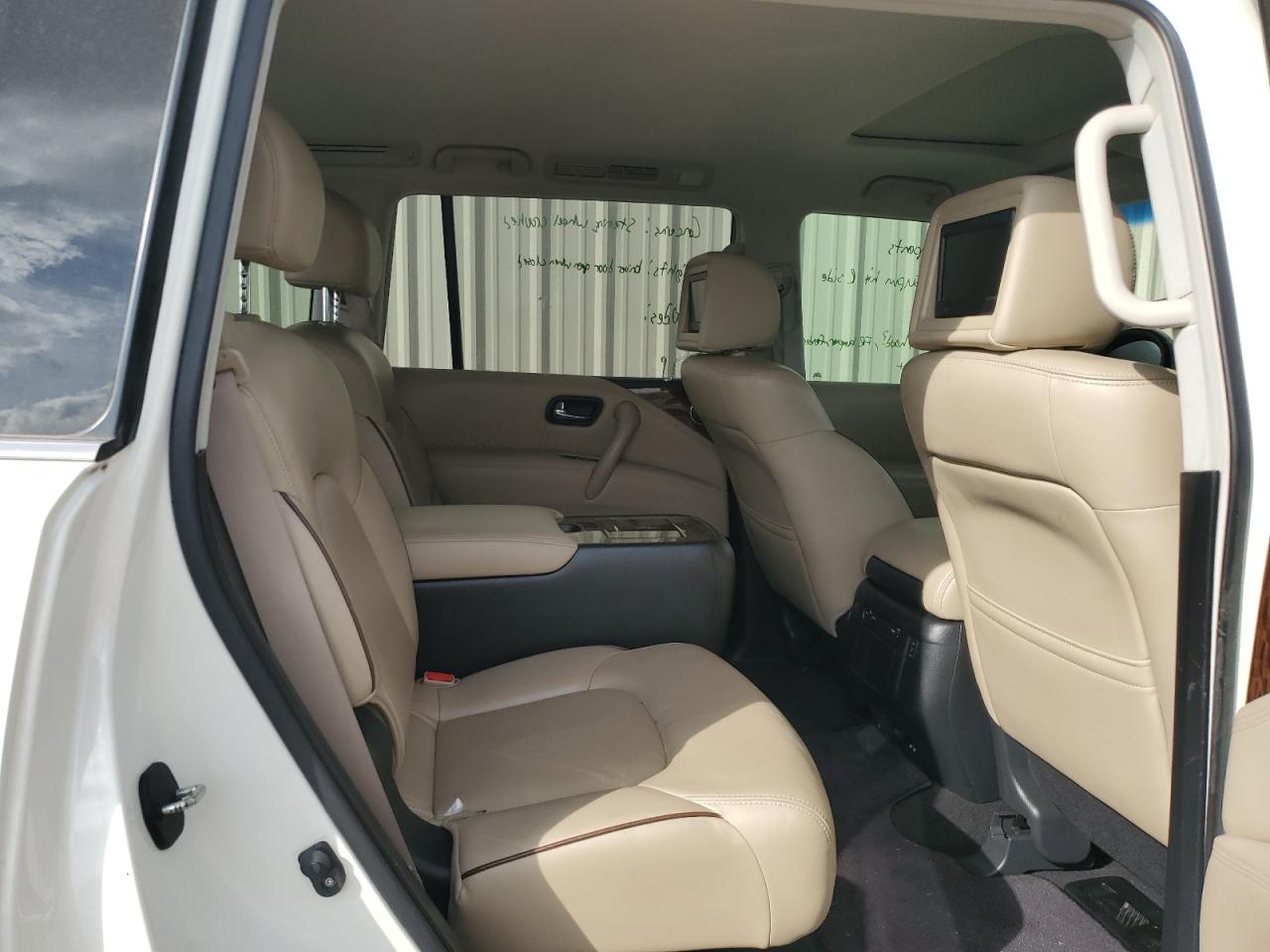 2017 Nissan Armada VIN JN8AY2NF2H9300656 Copart auction photo, water/flood / side damage thumbnail 11