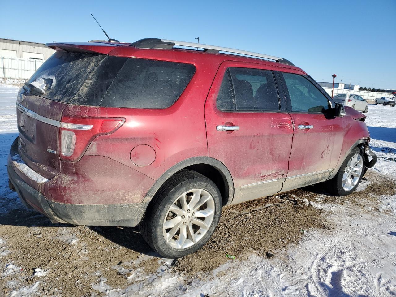2015 Ford Explorer VIN 1FM5K8F86FGC13204 Copart auction photo, front end / side damage thumbnail 3