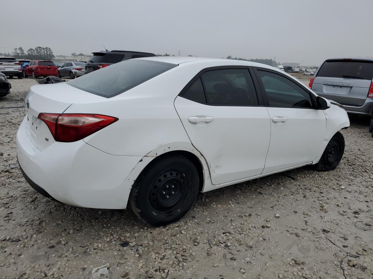 2017 Toyota Corolla VIN 5YFBURHE1HP597405 Copart auction photo, front end / side damage thumbnail 3