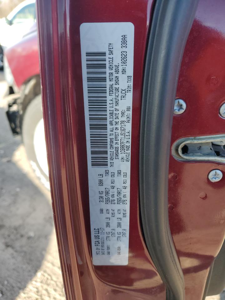 2018 RAM 1500 VIN 1C6RR7FT1JS167178 Copart auction photo, front end damage thumbnail 12