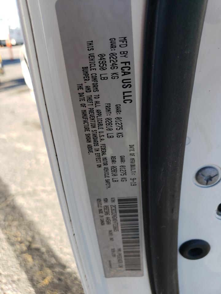 2019 Dodge Challenger VIN 2C3CDZAGXKH723665 Copart auction photo, front end damage thumbnail 12