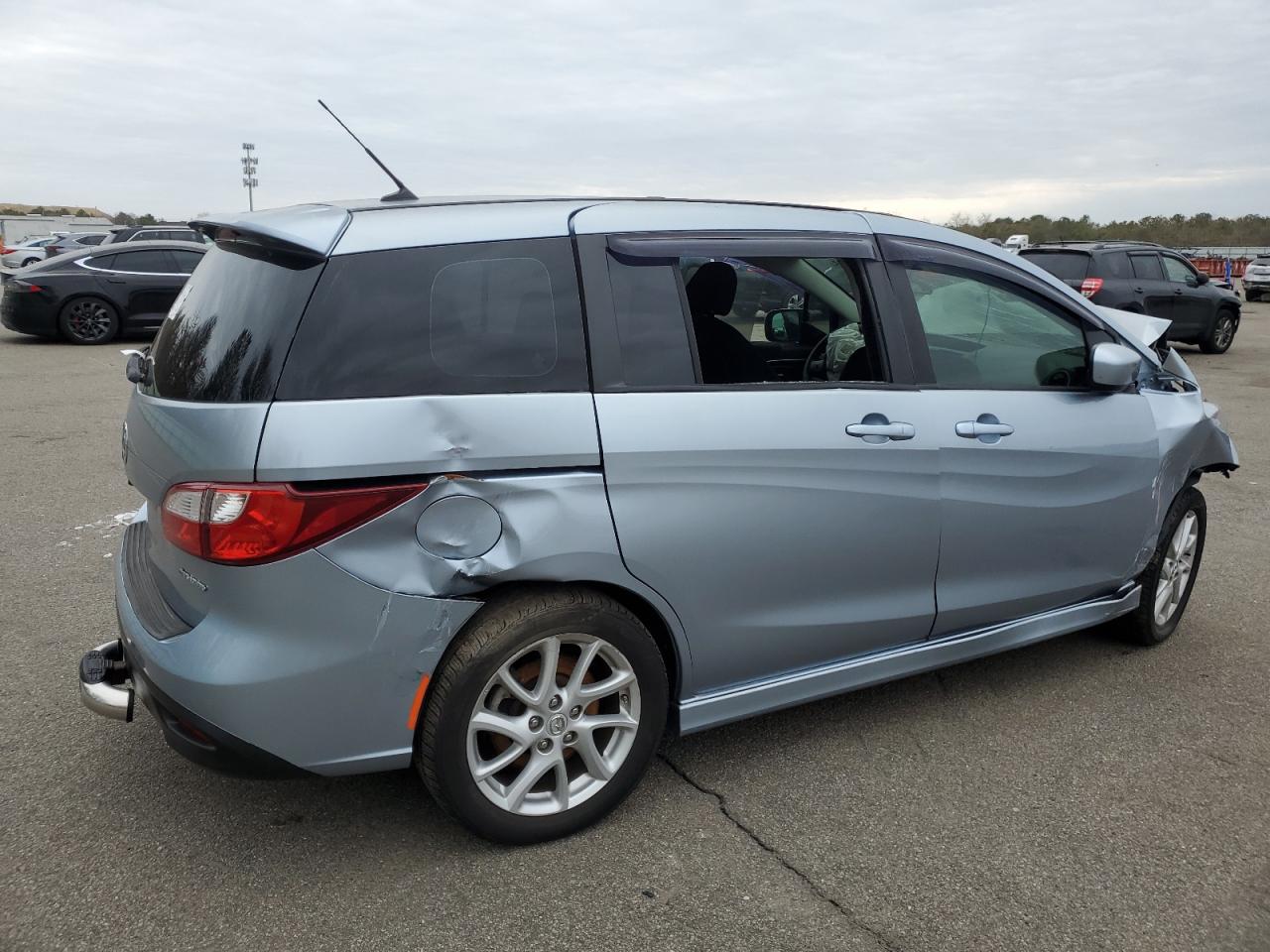 2012 Mazda 5 VIN JM1CW2CL0C0102657 Copart auction photo, front end / all over damage thumbnail 3