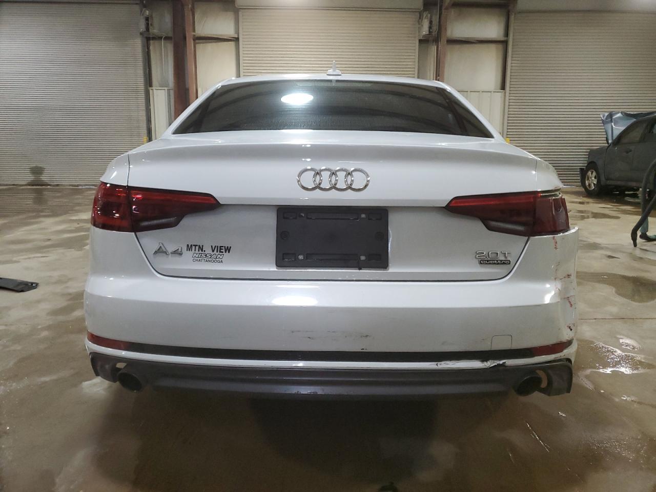 2017 Audi A4 VIN WAUDNAF46HN039240 Copart auction photo, front end / undercarriage damage thumbnail 6