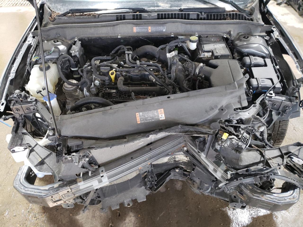 2020 Ford Fusion VIN 3FA6P0CD6LR170569 Copart auction photo, front end / side damage thumbnail 11