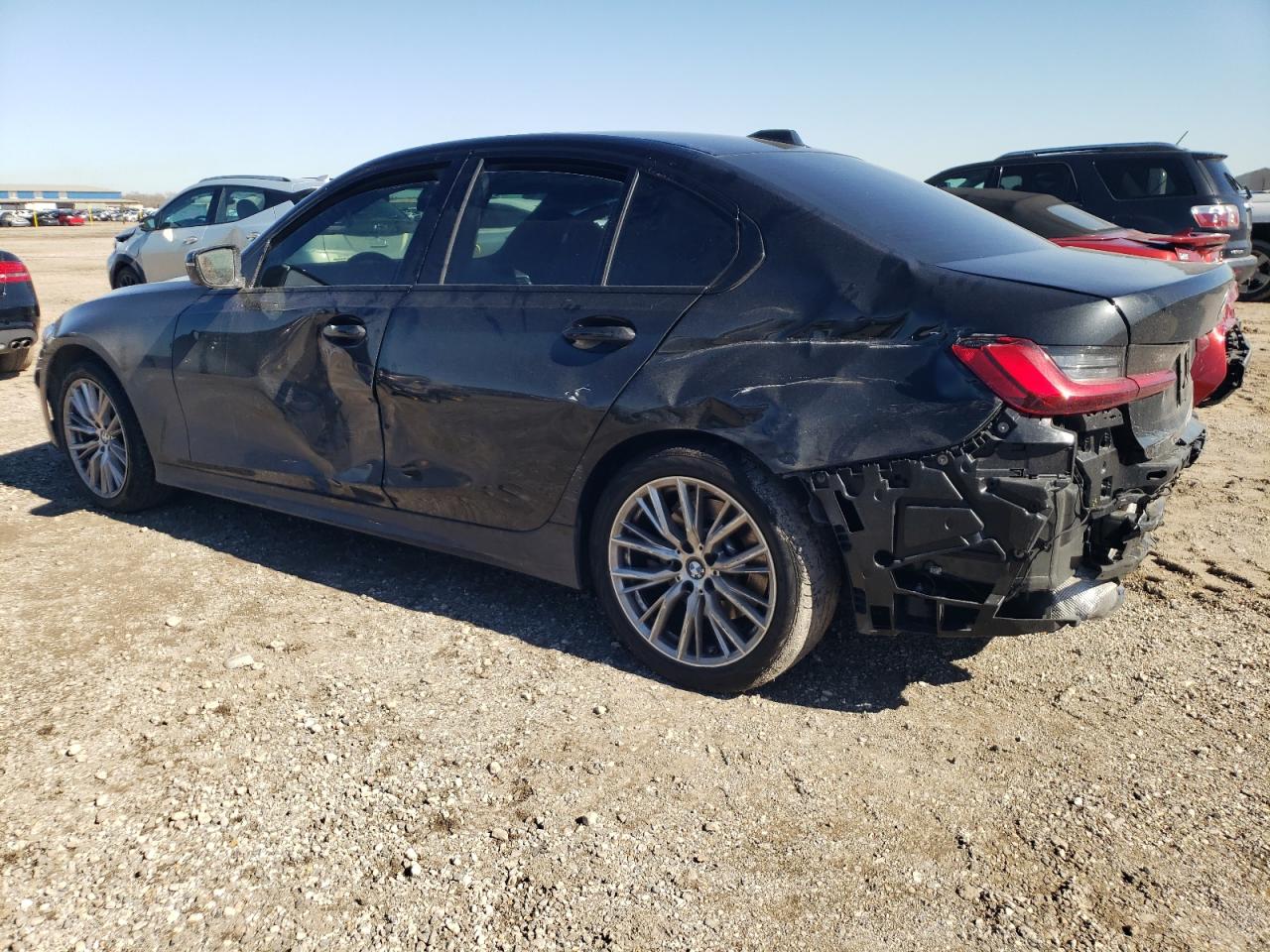 2023 BMW 3er VIN 3MW69FF03P8D51797 Copart auction photo, rear end / side damage thumbnail 2