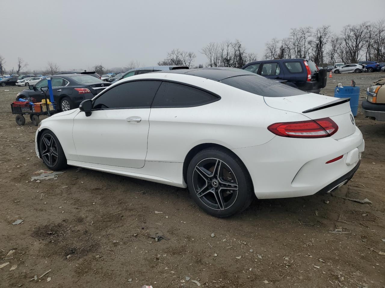2021 Mercedes-Benz C-klasse VIN W1KWJ8EB0MG095632 Copart auction photo, front end damage thumbnail 2
