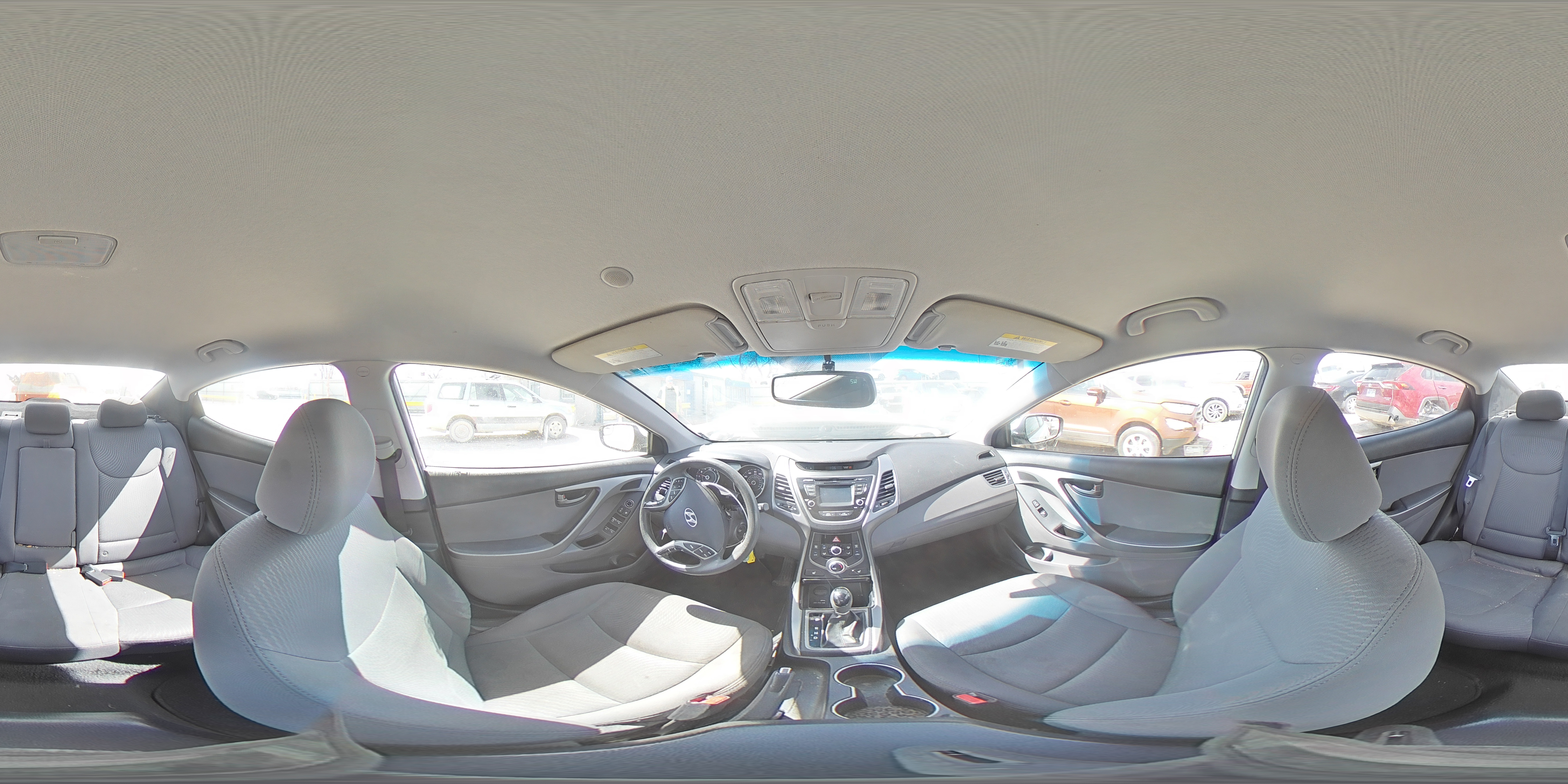 2014 Hyundai Elantra VIN 5NPDH4AEXEH471921 Copart auction photo, front end damage thumbnail 12