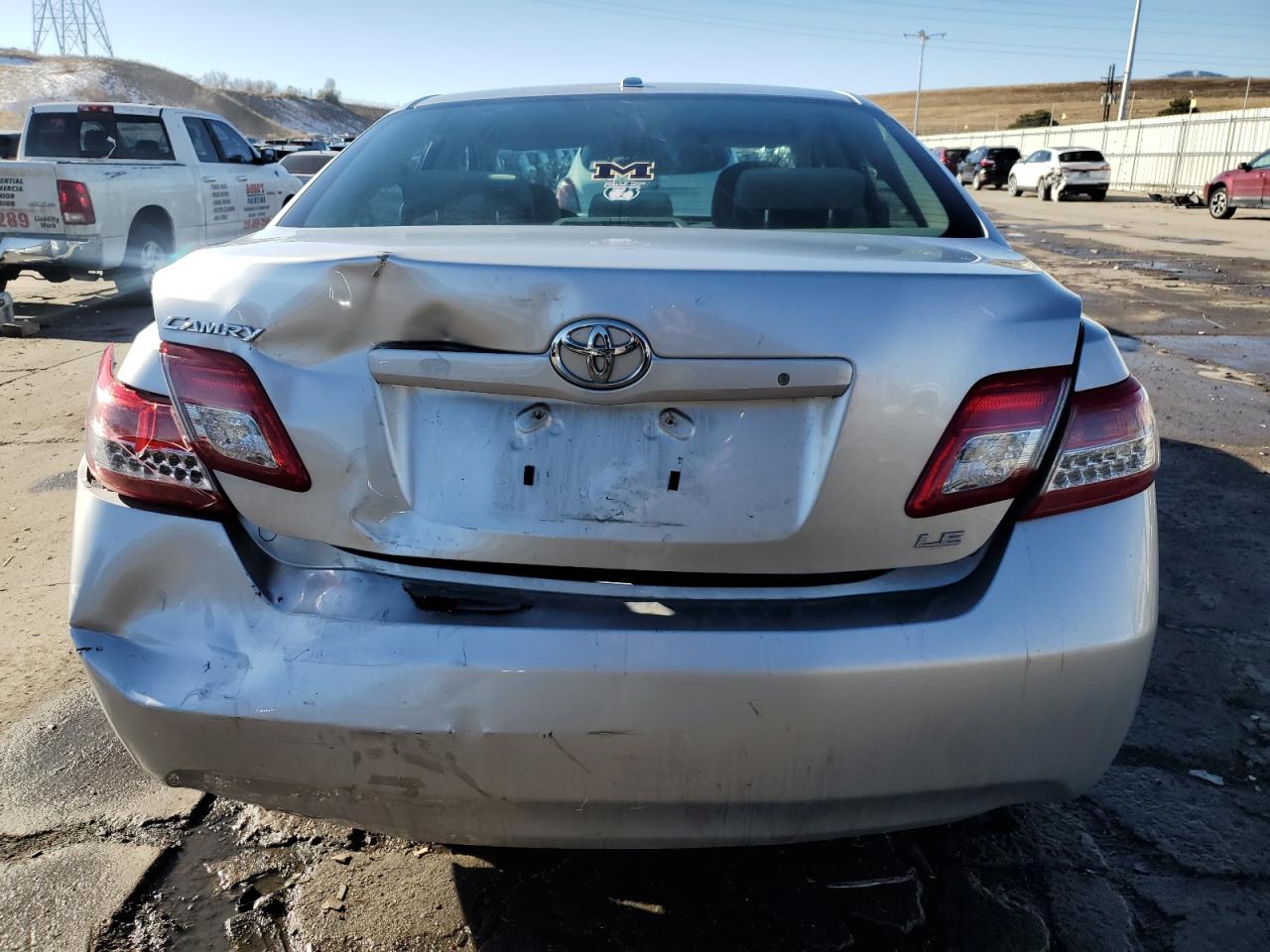 2011 Toyota Camry VIN 4T4BF3EK0BR120039 Copart auction photo, front end / rear end damage thumbnail 6