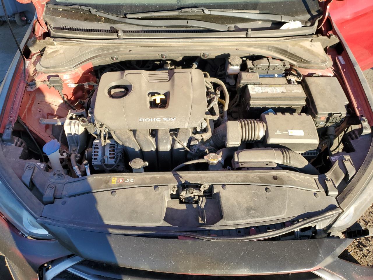 2017 Hyundai Elantra VIN KMHD74LF2HU318870 Copart auction photo, vandalism / front end damage thumbnail 12