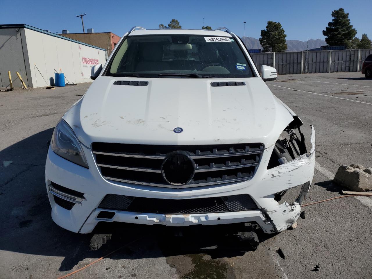 2014 Mercedes-Benz M-klasse VIN 4JGDA5HB1EA334813 Copart auction photo, front end / side damage thumbnail 5