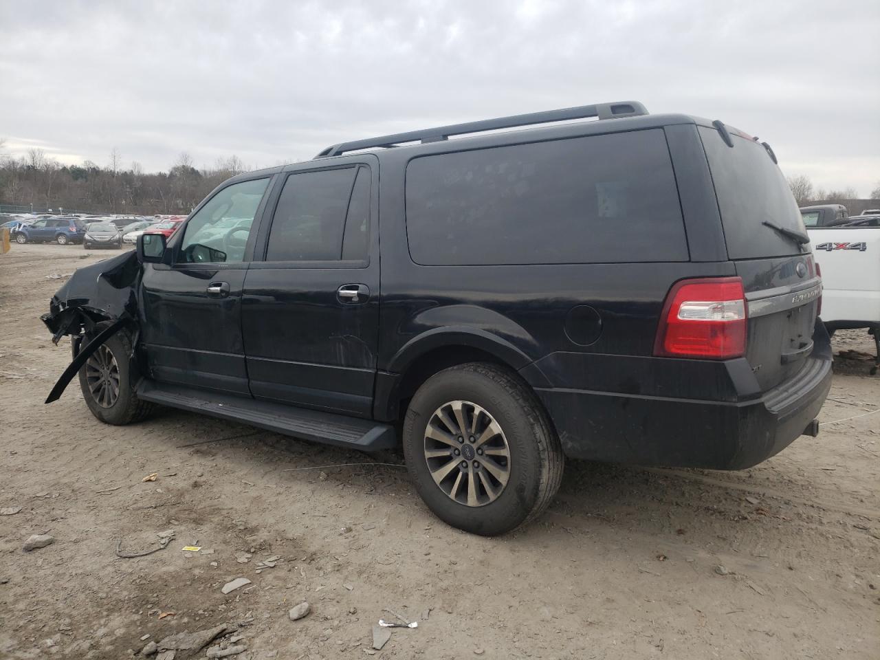 2017 Ford Expedition VIN 1FMJK1JT8HEA50622 Copart auction photo, front end / side damage thumbnail 2