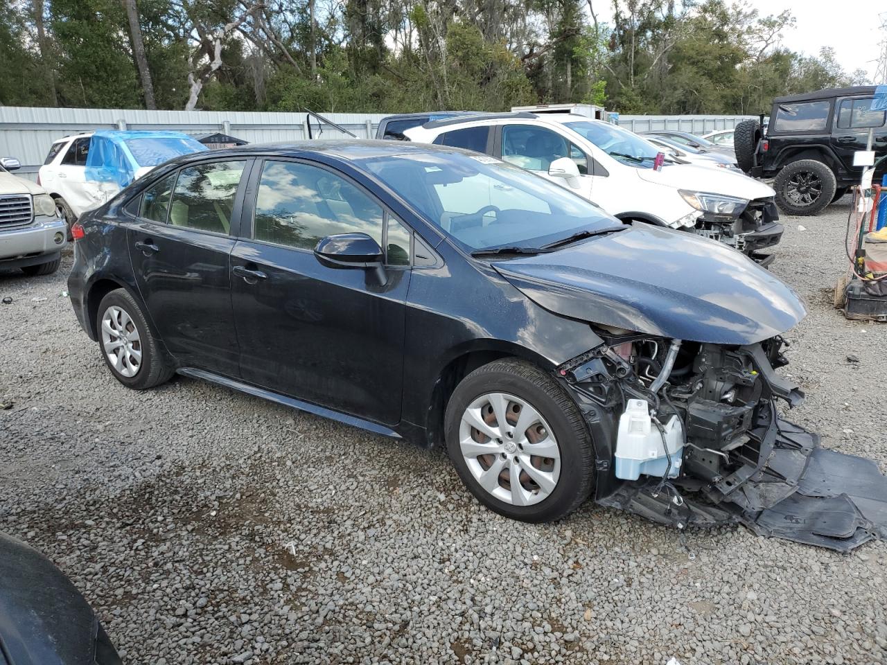 2021 Toyota Corolla VIN JTDEPMAEXMJ168456 Copart auction photo, front end / side damage thumbnail 4