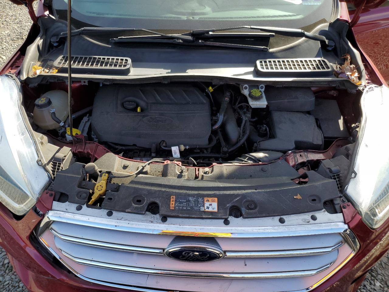 2017 Ford Escape VIN 1FMCU9JD5HUD02889 Copart auction photo, front end damage thumbnail 14