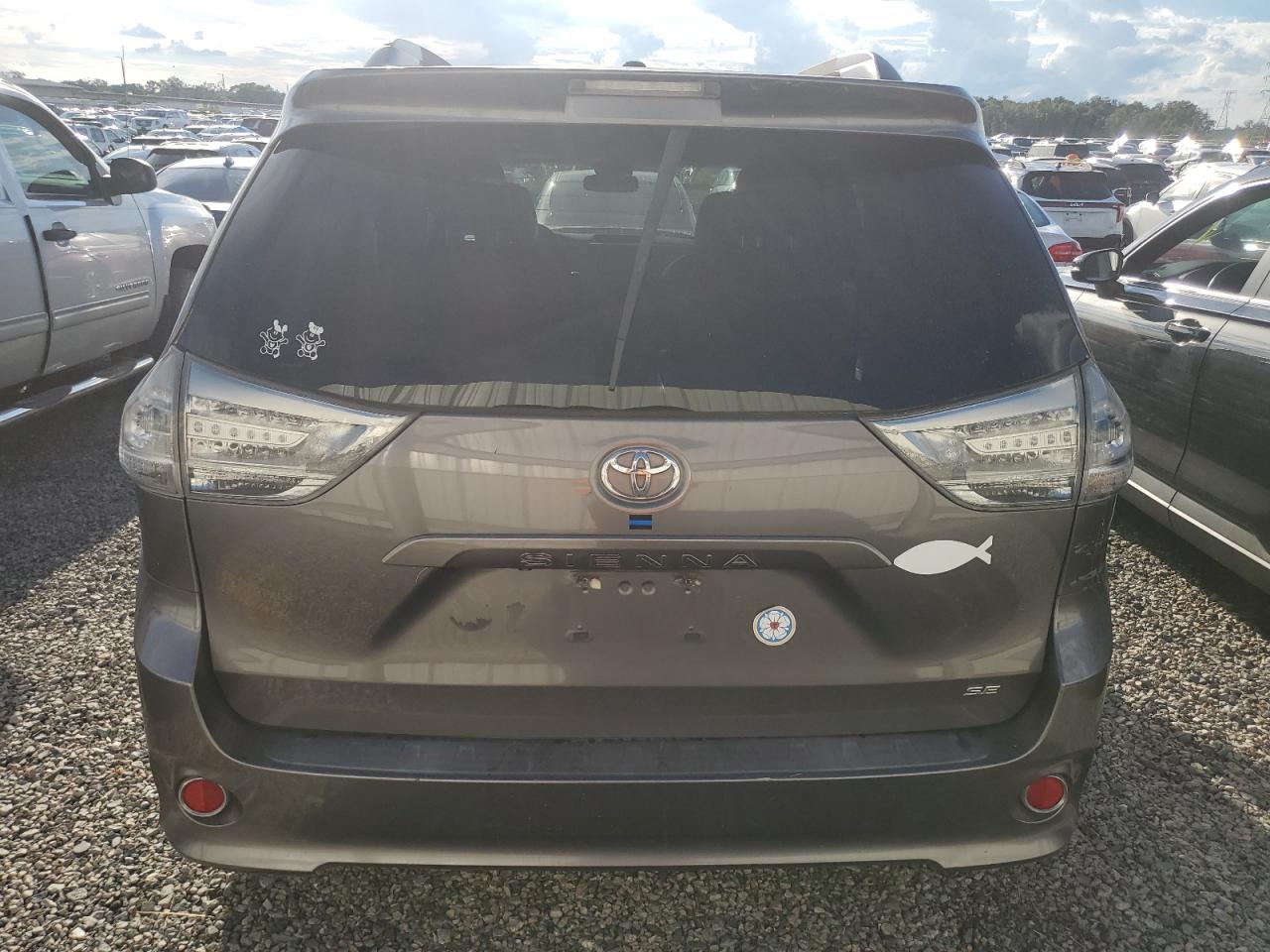 2014 Toyota Sienna VIN 5TDXK3DC8ES520160 Copart auction photo, water/flood damage thumbnail 6
