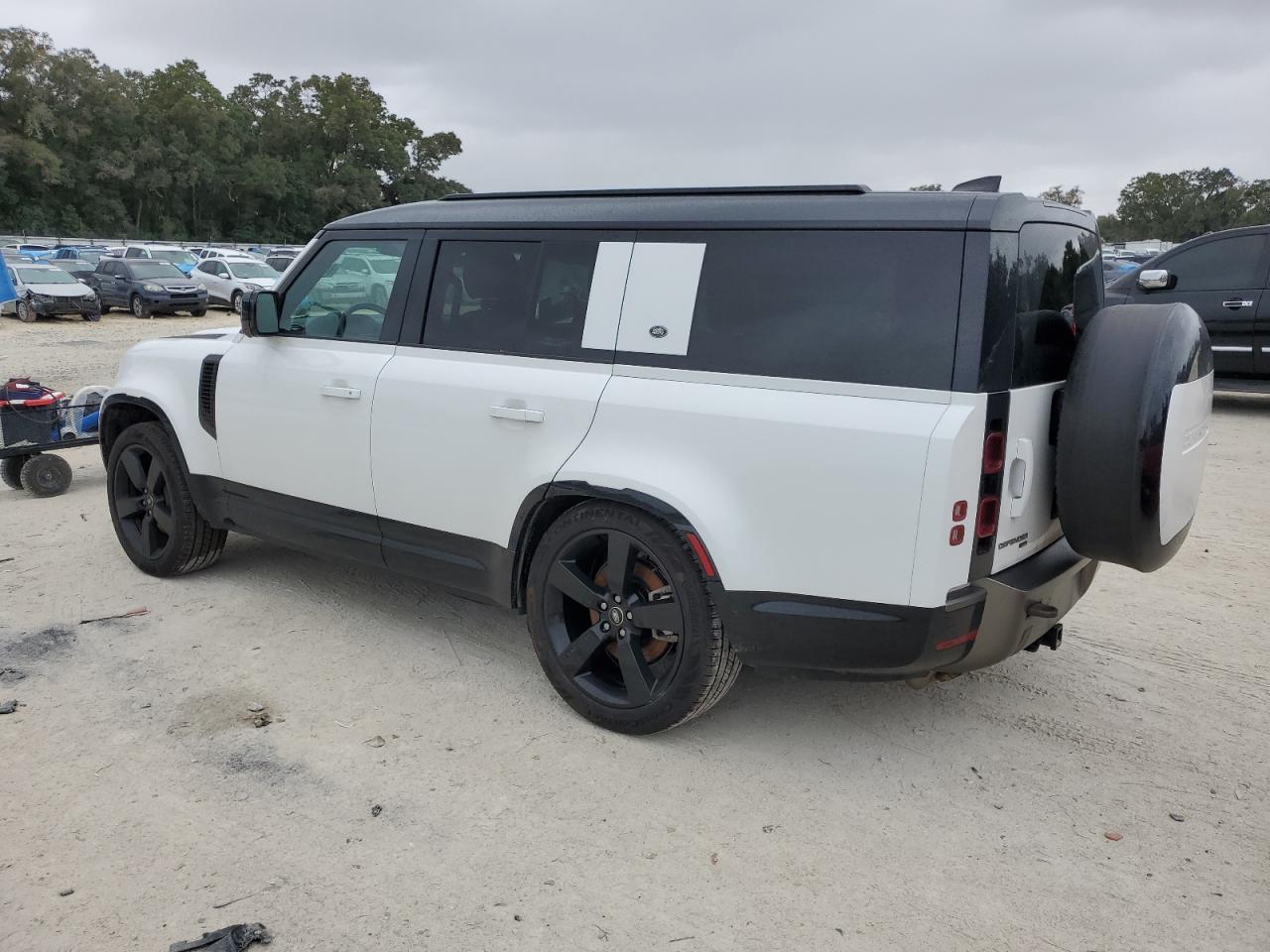 2023 Land Rover Defender VIN SALE2FEU2P2201677 Copart auction photo, rear end / side damage thumbnail 2