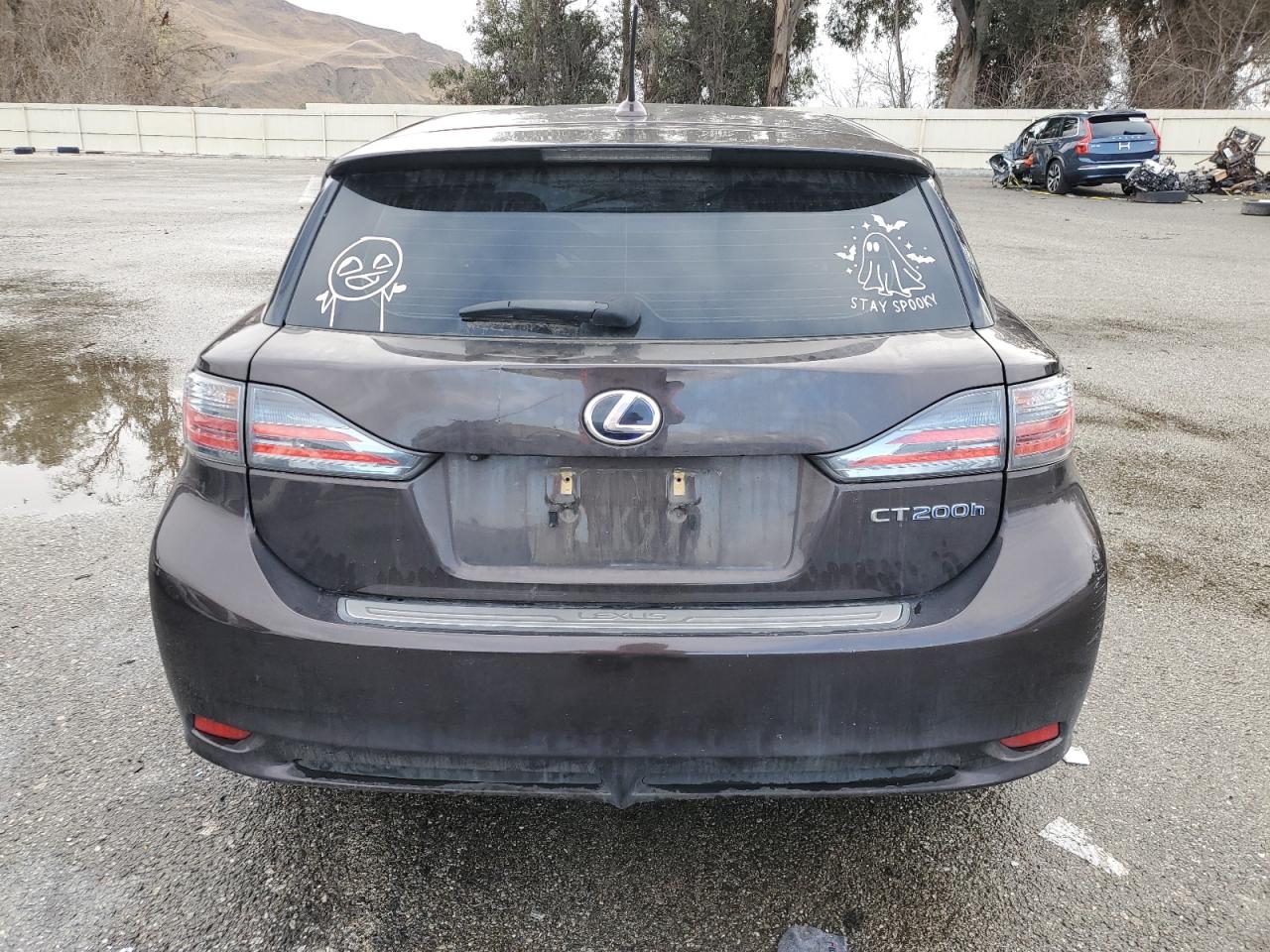 2012 Lexus CT VIN JTHKD5BH4C2083713 Copart auction photo, front end damage thumbnail 6