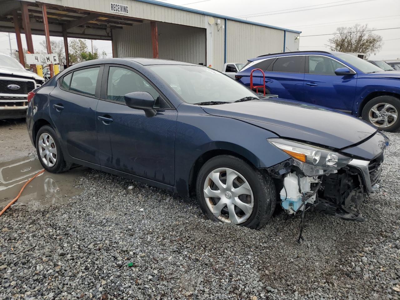 2017 Mazda 3 VIN 3MZBN1U79HM144059 Copart auction photo, front end / side damage thumbnail 4