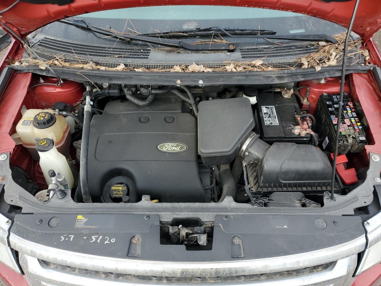2013 Ford Edge VIN 2FMDK4JC2DBA91753 Copart auction photo, rear end / front end damage thumbnail 12