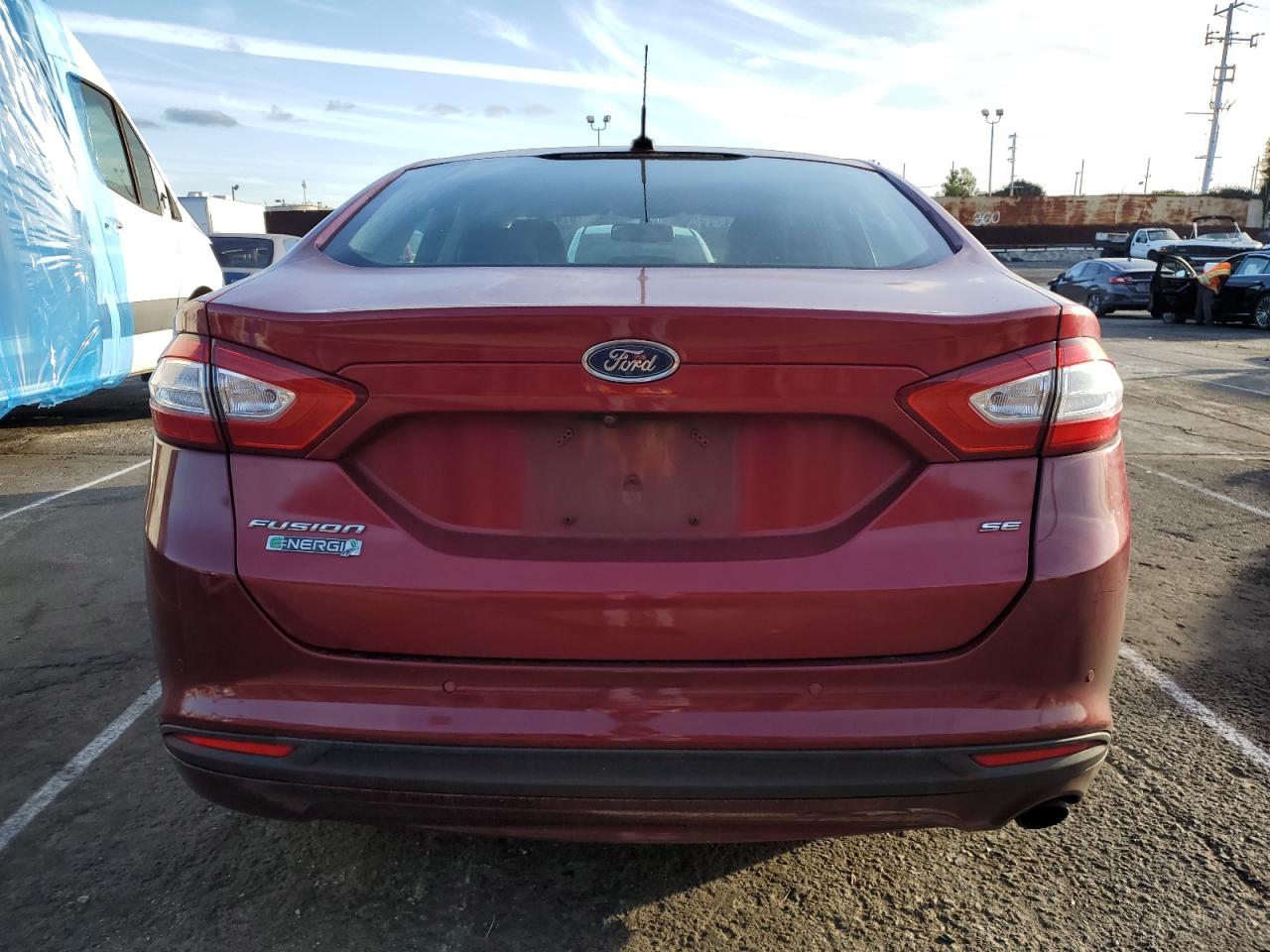 2016 Ford Fusion VIN 3FA6P0PU0GR229065 Copart auction photo, side damage thumbnail 6