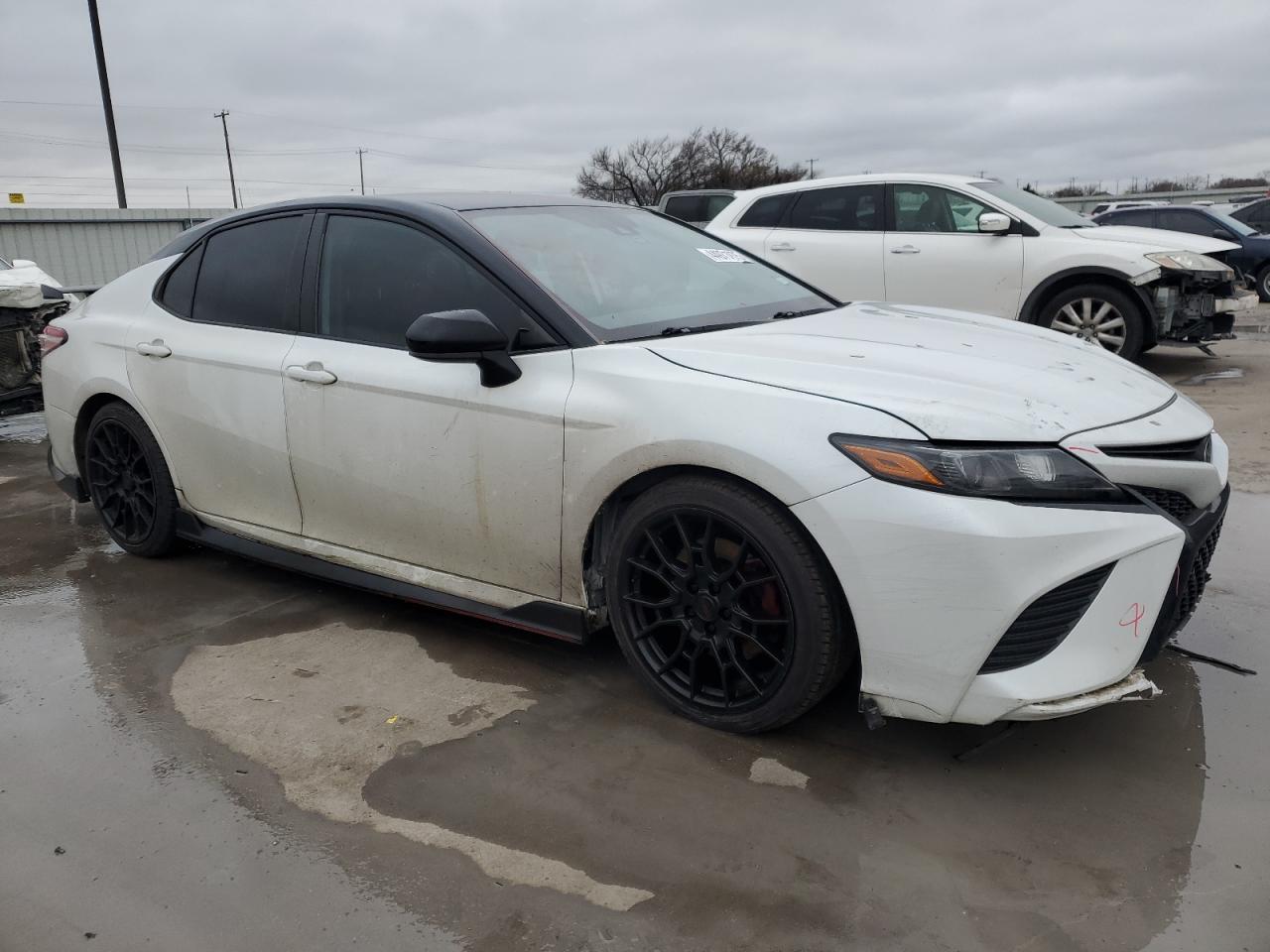 2020 Toyota Camry VIN 4T1NZ1AK4LU040012 Copart auction photo, front end / side damage thumbnail 4