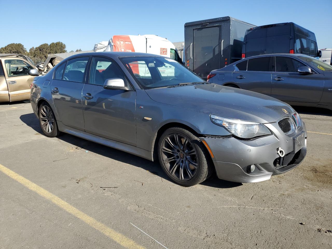 2010 BMW 5er VIN WBANW1C54AC168366 Copart auction photo, front end damage thumbnail 4