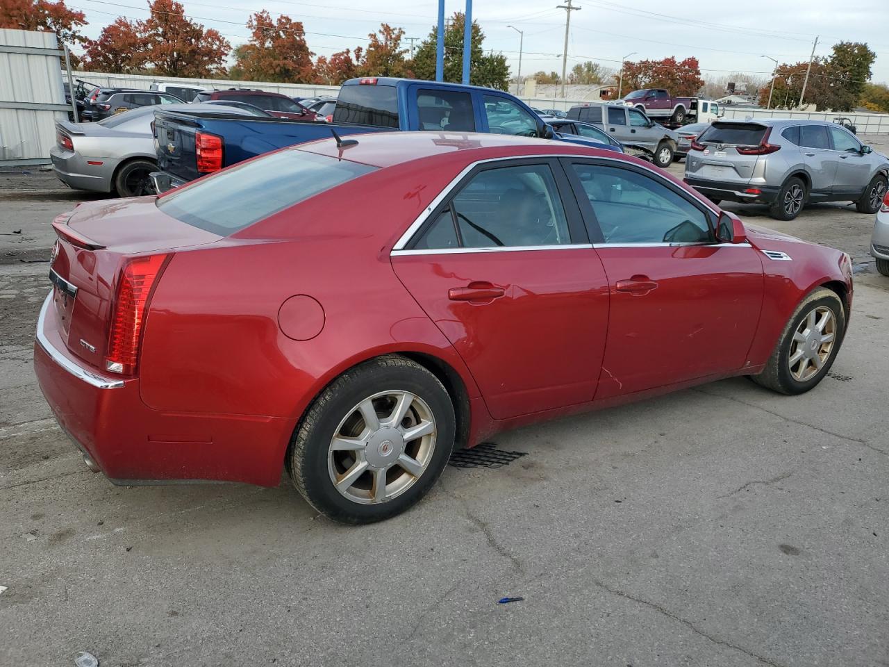 2008 Cadillac CTS VIN 1G6DF577580213721 Copart auction photo, side damage thumbnail 3