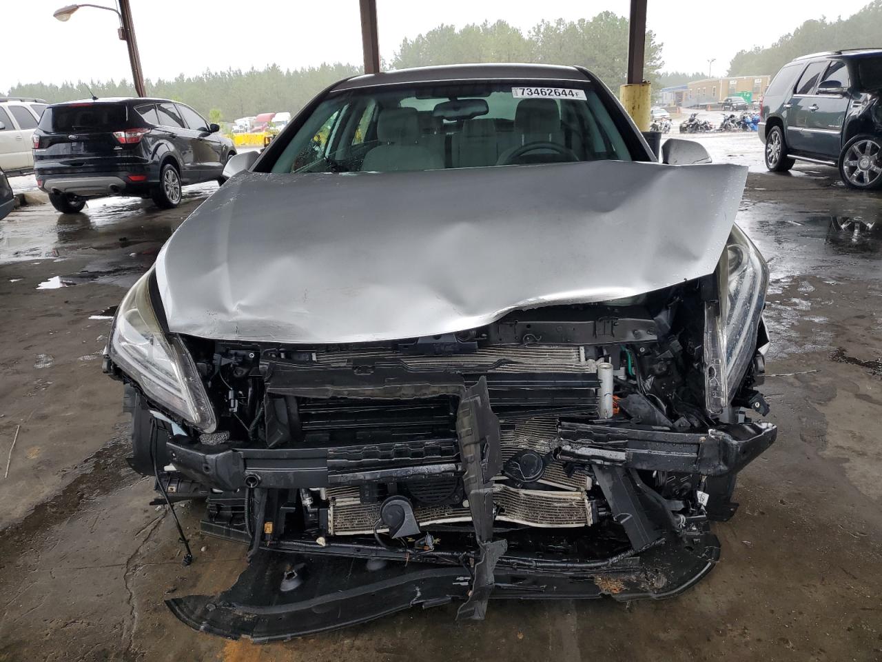 2016 Hyundai Sonata VIN KMHE24L18GA033114 Copart auction photo, front end damage thumbnail 5